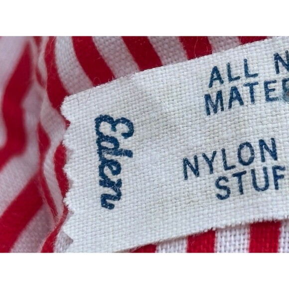 Vintage Eden Toys Red & White Striped Plush Mouse 18″ Soft Toy 1980-90s USA Made - Picture 13 of 15